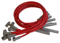 Super Conductor Spark Plug Wire Set Chry. 383-440 Hei For MSD Dist. For Use On Chrysler 383-440 Hei With MSD Distributor, Red Jacket MSD Ignition