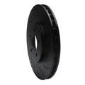 R1 94-04 Ford Mustang Front Right Drilled & Slotted Black Brake Rotor
