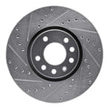 R1 99-10 Chevrolet ASTRA (Mexico) Front Left Drilled & Slotted Silver Brake Rotor