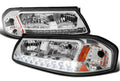 CHROME EURO HEADLIGHTS WITH LED