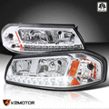 CHROME EURO HEADLIGHTS WITH LED