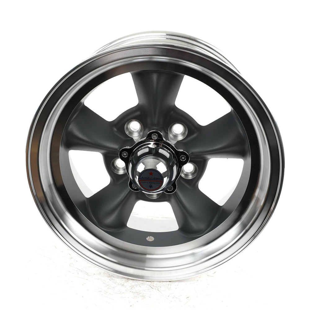 AMERICAN RACING VINTAGE VN105D 14X6 5X4.75 S-BLK MACH -2MM - VN1054661B