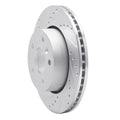 DFC 94-02 Land Rover Range Rover Front Left Drilled & Slotted Silver Brake Rotor