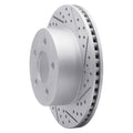 DFC 99-06 Jeep Cherokee Front Right Drilled & Slotted Geoperformance Rotor