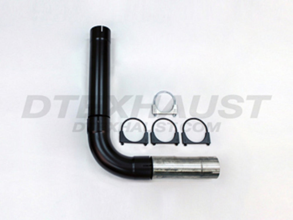 ~(17 lbs. 23X12X11)~ 409 Stainless 4.00IN Universal Diesel Single Exhaust Stack Kit