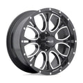 Wheel Pros Helo HE879 17X9 5X5 G-BLK/MILL -12MM HE87979050312N
