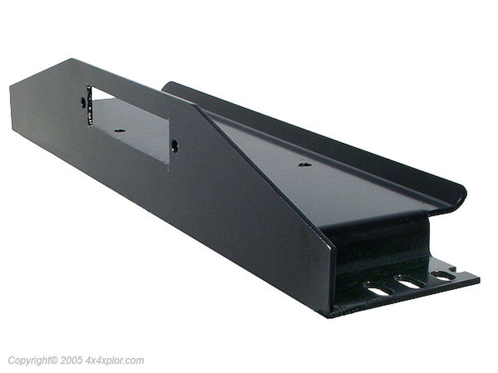 ~(25 lbs. 36X12X6)~ Bolt-On Winch Plate (Tube Bumper Only) Bare Steel