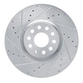 DFC 18-25 Volkswagen Atlas/Atlas Cross Sport Front Left Drilled & Slotted Silver Brake Rotor