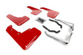 Rally Armor 18-23 Subaru Crosstrek Red UR Mud Flaps - White Logo Altered Font