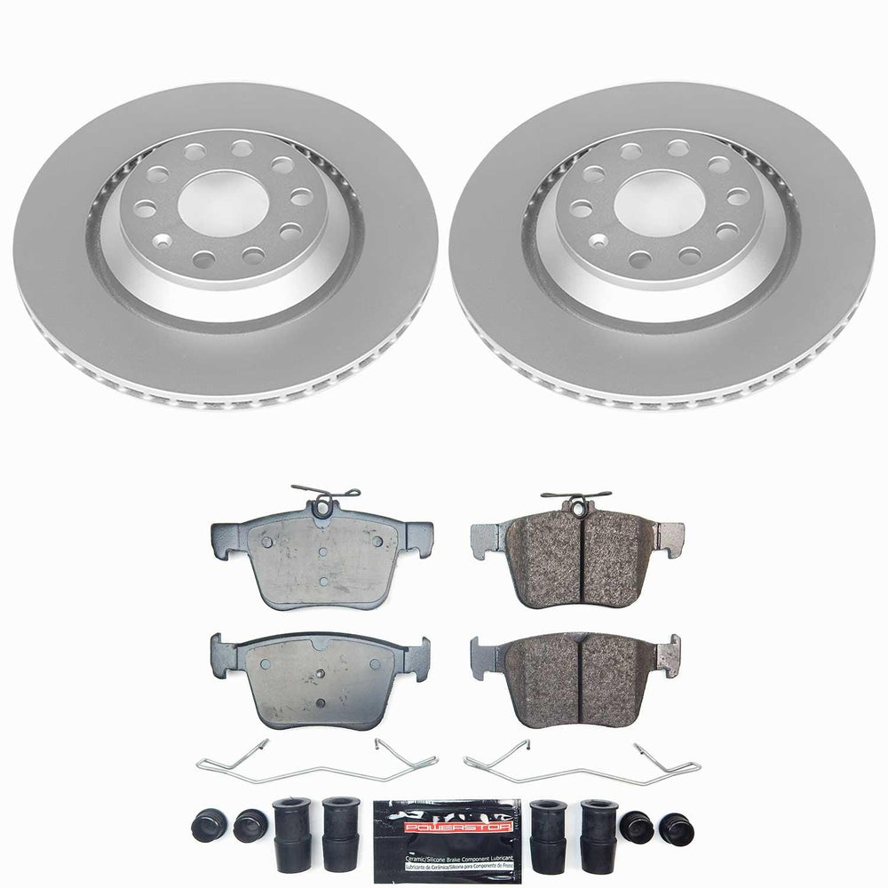 Power Stop Z23 COATED BRAKE KIT Volkswagen Atlas 2021-25 Volkswagen Atlas Cross Sport 2021-25 CRK9214