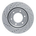 R1 19-25 Ford Ranger (USA/Canada) Front Right Drilled & Slotted Silver Brake Rotor