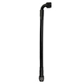 Fragola -6AN Ext Black PTFE Hose Assembly Straight x 90 Degree 72in