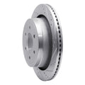 R1 12-20 Ford F-150 4WD Rear Right Drilled & Slotted Silver Brake Rotor
