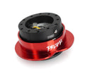 NRG Heart Quick Release Kit Gen 143 - Black Body / Red Heart Ring