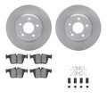 R1 Concepts E- Line Series Brake Rotor with Ceramic Brake Pads Hdw Fits Mercedes-Benz C200
