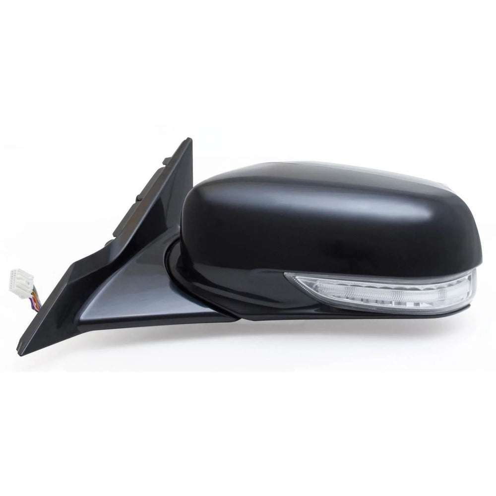 0912 ACURA TL LH HEATED POWER FOLDAWAY OE MIRROR BLACK PTM W/TURN SIGNAL & MEMO