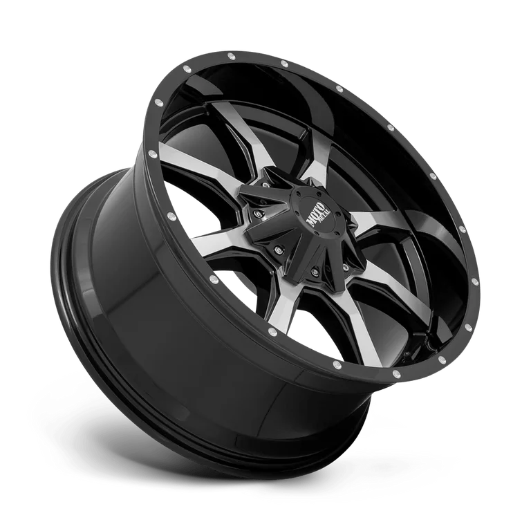 MO970 16x7 5x160.00 GLOSS BLACK W/ MACHINED FACE (42 mm)