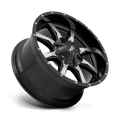 MO970 16x7 5x160.00 GLOSS BLACK W/ MACHINED FACE (42 mm)