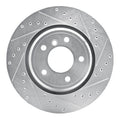 DFC 95-03 BMW Z8 Rear Right Drilled & Slotted Silver Brake Rotor