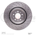 DFC 05-06 Ford GT Front Drilled GeoSPEC Coated Rotor