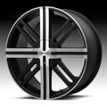 SPLICE 16x7 5x114.30/5x120.65 SATIN BLACK W/ MACHINED FACE (35 mm)