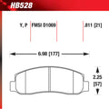 Hawk Performance auto part close-up