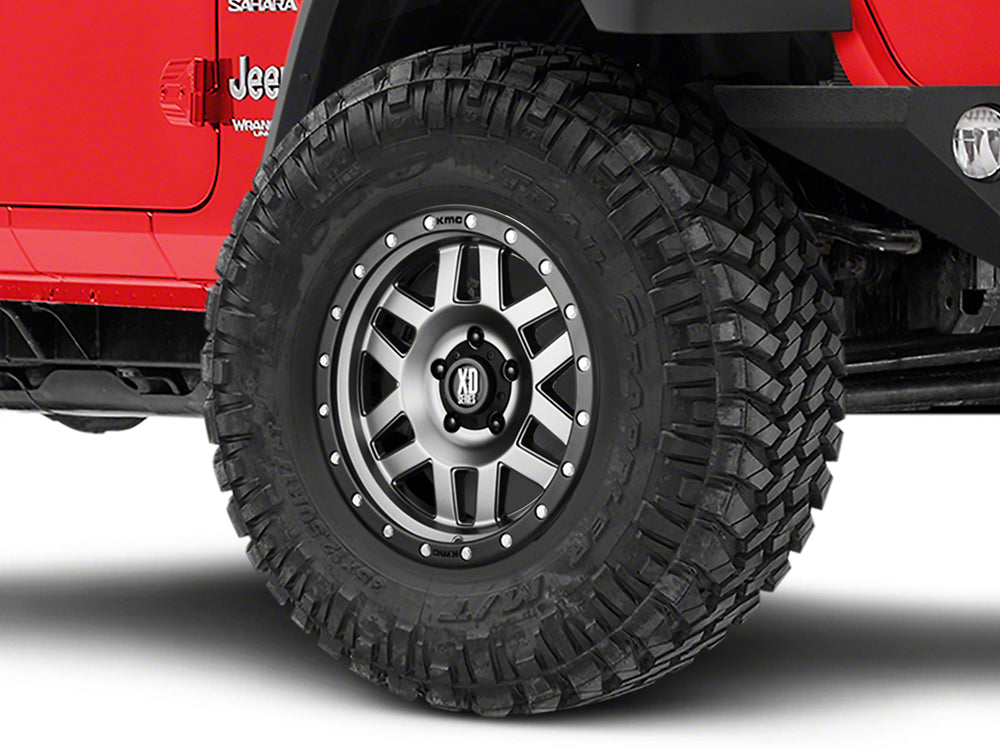 XD128 17X9 5X5.0 M-GRY BLK-RING 18MM