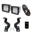 Cali Raised 03-09 Toyota 4Runner Low Profile Ditch Light Brackets Kit- Brackets No Switch