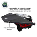 Overland Vehicle Systems XD Nomadic 2.5 - Wall (Left Or Right) W Black Out 6.5 x 6.5 Black Body Black Trim W Storage Bag
