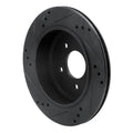 R1 10-11 Ford Ranger (USA/Canada) Rear Right Drilled & Slotted Black Brake Rotor