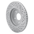 R1 07-10 Chevrolet Cobalt Front Left Drilled & Slotted Geo-Carbon Rotor