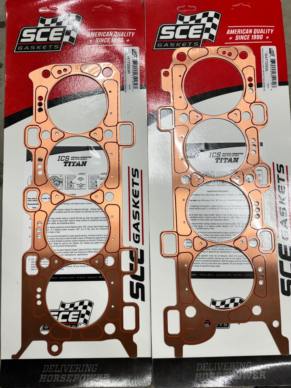 FORD COYOTE 5.0L 3.720 X .050 ICS TITAN COPPER HD GSKT RIGHT