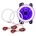 Oracle 07-17 Jeep Wrangler LED Fog Light Halo Kit - UV/Purple