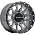 Aluminum Wheels 14x7 Trophy Simulated Beadlock UTV A95SG Stealth Grey 38 Offset 4 on 137 Bolt Pattern Raceline