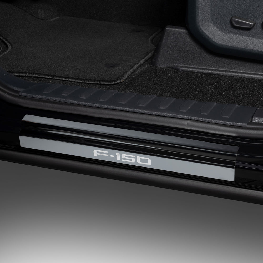 21C BRONCO 2 DOOR (W/BRONCO ETCHING) DOOR SILLS BLACK PLATINUM (2 PCS)