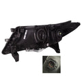 LH HEADLAMP ASSY COMPOSITE HALOGEN; BLACK BEZEL; CHROME TRIM NISSAN PATHFINDER 20132016