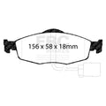 EBC 95-00 Ford Contour 2.0 Yellowstuff Front Brake Pads