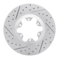 R1 04-08 Chevrolet Colorado Front Left Drilled & Slotted Geoperformance Rotor