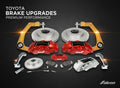 Alcon 07-15 Toyota Tundra/Landcruiser Braided Hose Kit