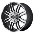 AR901 17X8.5 6X5.5 S-BLK MACH 20MM