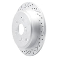 DFC 01-08 Acura Mdx Rear Left Drilled & Slotted Geoperformance Rotor