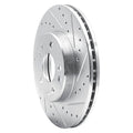 DFC 90-95 Mercedes-Benz E420 Front Right Drilled & Slotted Silver Brake Rotor