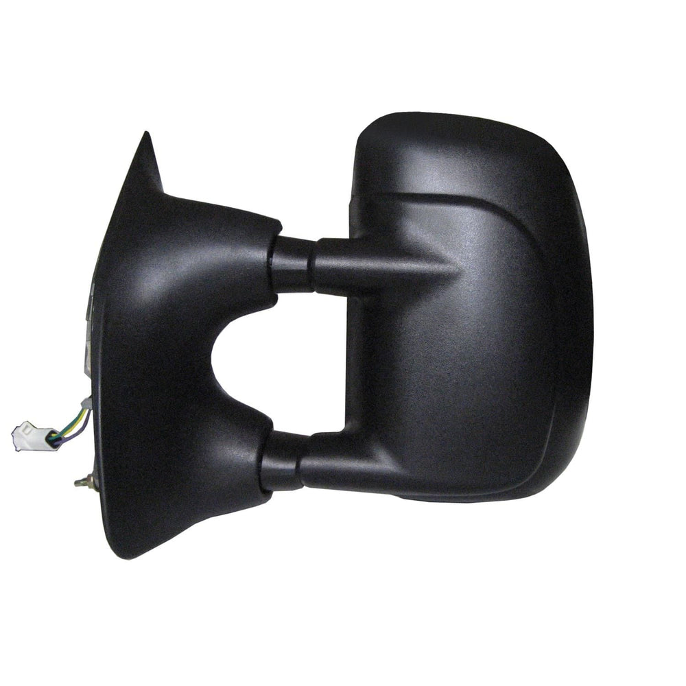 9904 FORD F250F550 SUPR DUTY LH POWER FOLDAWAY OE MIRROR TXTRED BLK EXTENDABLE TOWING DUAL GLASS