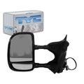 9904 FORD F250F550 SUPR DUTY LH POWER FOLDAWAY OE MIRROR TXTRED BLK EXTENDABLE TOWING DUAL GLASS