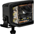 4 INCH WIDE ANGLE EDGELESS LED WORK LIGHT WITH STROBESQUARE LENS