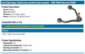 MOOG 95-99 Chevrolet K1500 Suburban Front Right Upper Control Arm
