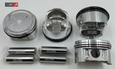 ~(2 lbs. 6X4X4)~ Audi VW 3.0L CAJA CAKA CCAA CCBA CGXB CGXC CTUA CTUB CTUC CYL 1-3 Piston With Rings