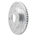 DFC 09-15 Toyota Hilux (Mexico) Front Left Drilled & Slotted Silver Brake Rotor