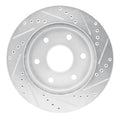 R1 09-15 Toyota Hilux (Mexico) Front Left Drilled & Slotted Silver Brake Rotor