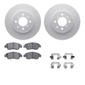 DFC 93-97 Honda Civic del Sol Front Geospec Rotors with 5000 Advanced Brake Pads w/Hardware